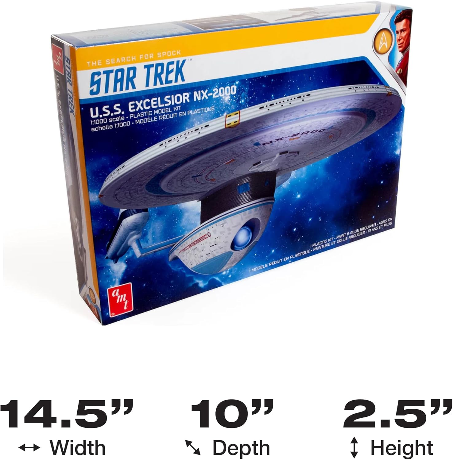 AMT Star Trek U.S.S. Excelsior 1:1000 Scale Model Kit
