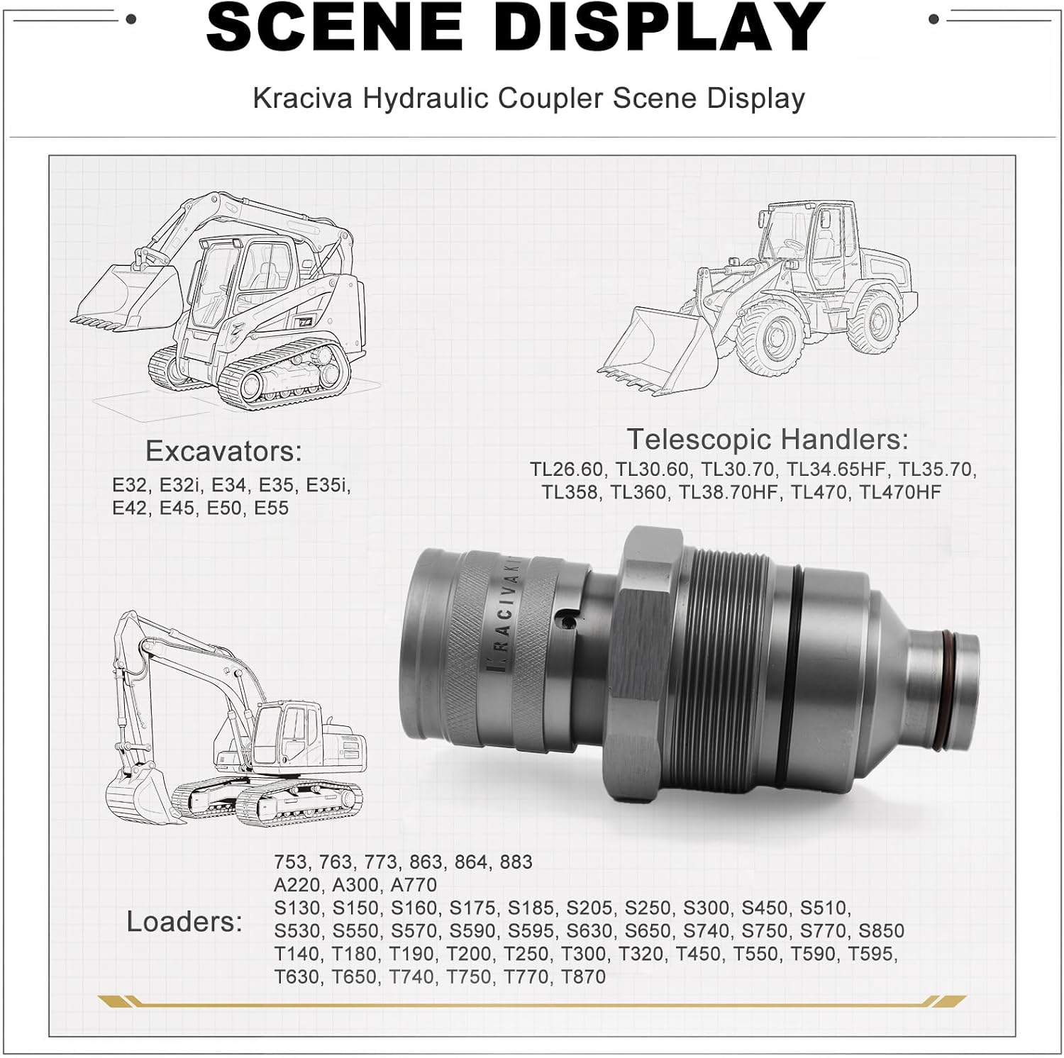 7246802 AT406475 Female Flat Face Hydraulic Coupler (48mm)