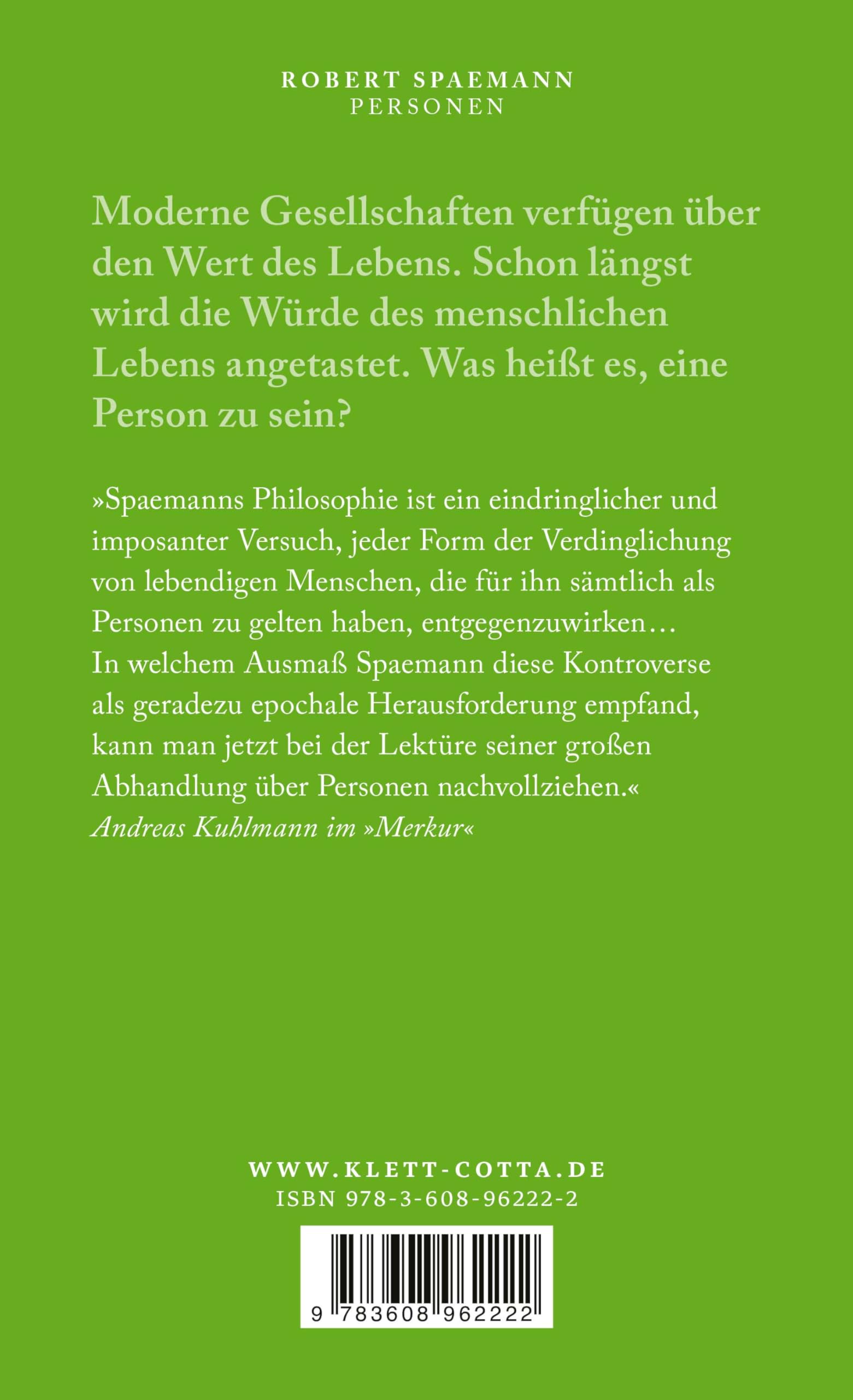 Personen: Versuche über den Unterschied zwischen »etwas« und »jemand«