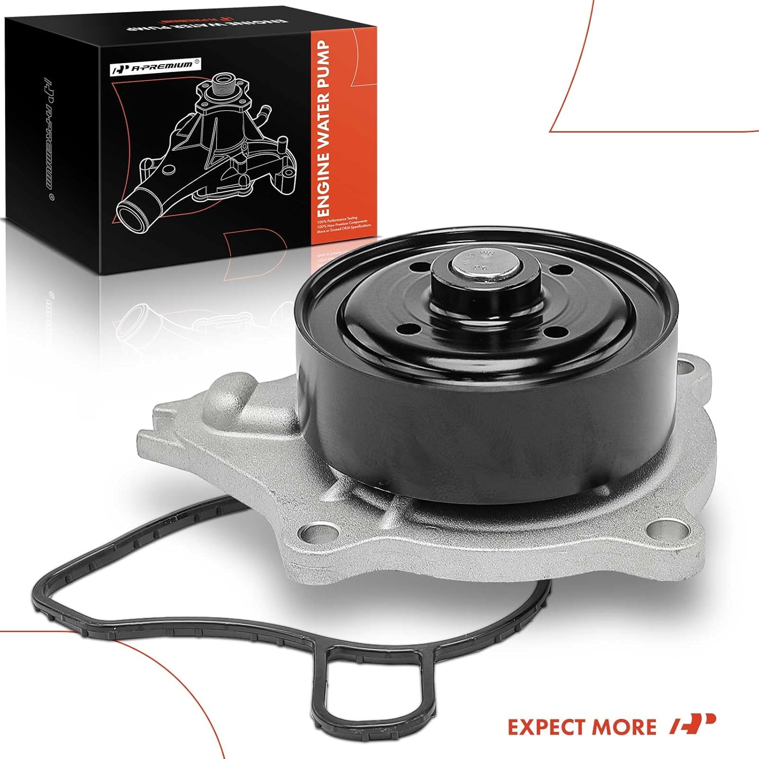 A-Premium Engine Water Pump W/Gasket Compatible with Lexus IS200t 2016-2017, IS300 2018-2022, NX200t 2015-2017, NX300 2018-2021, GS200t 2016-2017, GS300 2018-2019, RC200t 2016-2017, RC300, 2.0L