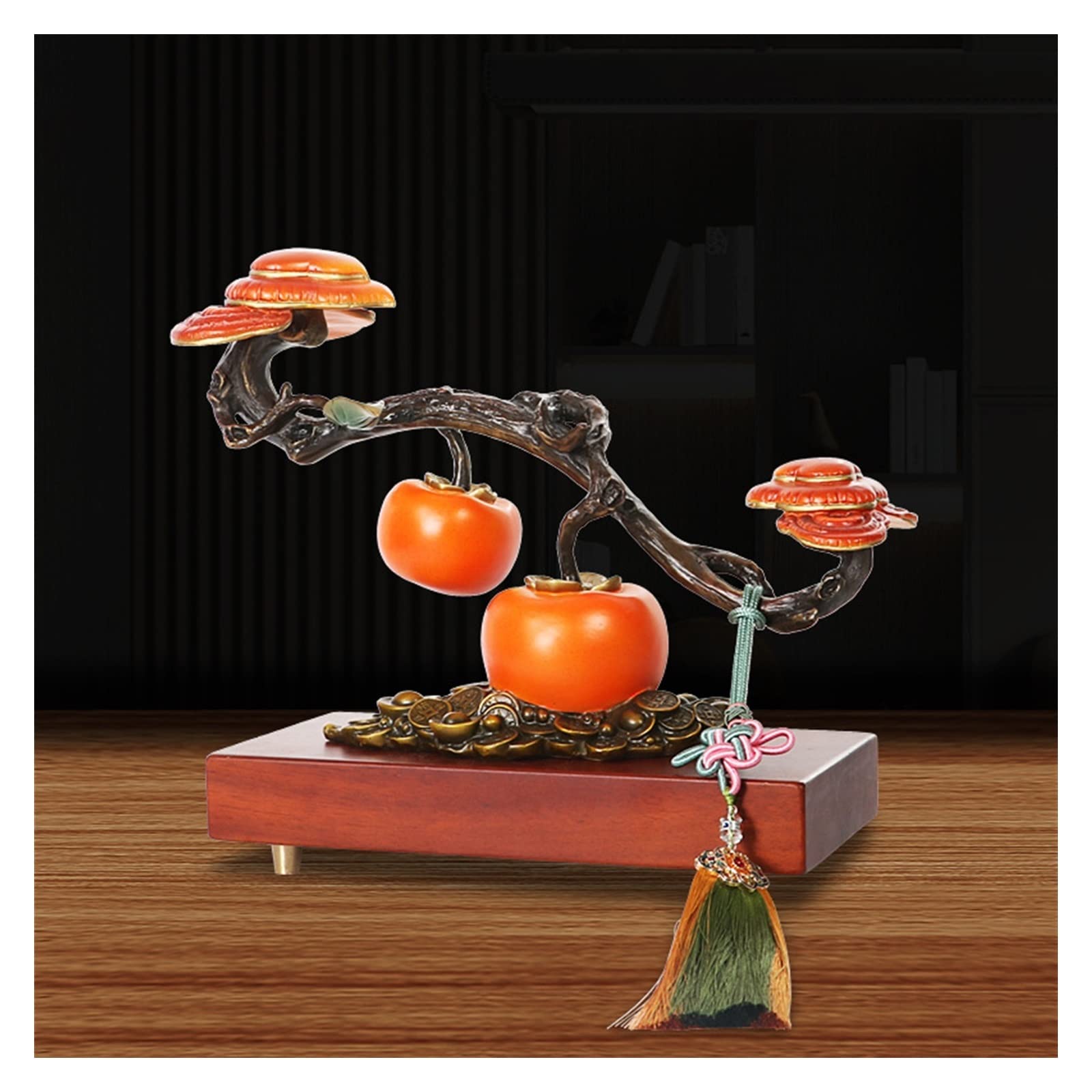Dekoracje na biurko Ozdoby z czystej miedzi Wszystko, jak chcesz Persimmon Ozdoby, jak chcesz Salon Ozdoby Feng Shui Akcesoria do biurka domowego