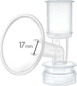 Maymom Breast Shield Flange compatible with Ameda Breast Pumps (17 mm, Extra Small, 1-Piece)