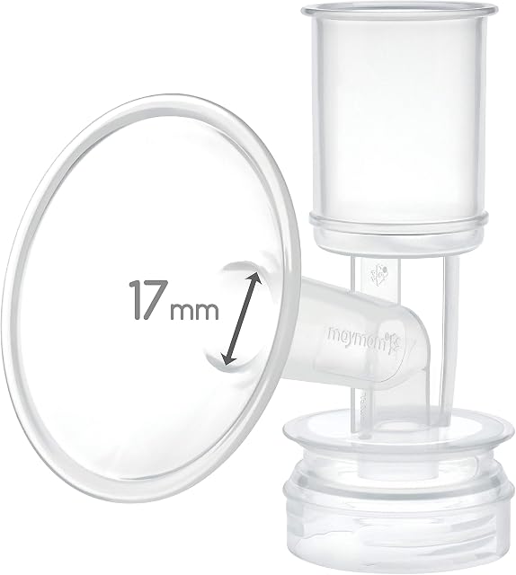 Maymom Bouclier de poitrine compatible avec les pompes mammaires Ameda (17 mm, extra-petit, 1-Piece)