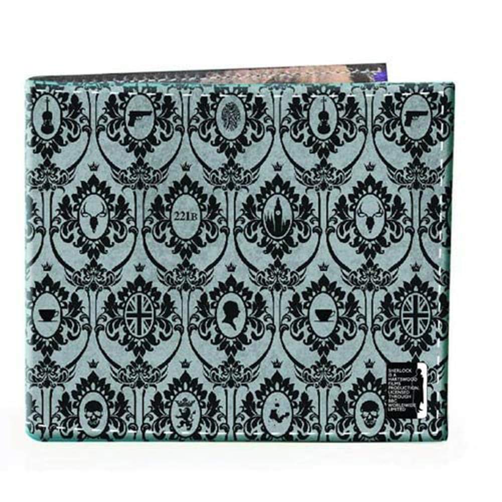 Amazon.com: Seven20 Sherlock Holmes Men's Bi-Fold Wallet: 221B