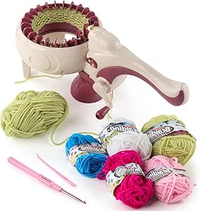 Amazon.com: SPYMINNPOO Mini Knitting Machine, Kids Circular Knitting ...