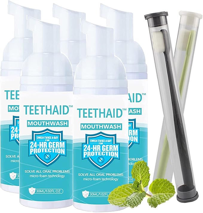 Teethaid Mouthwash, Calculus Removal, Teeth Whitening, Healing Mouth Ulcers, Teethaid Mouthwash