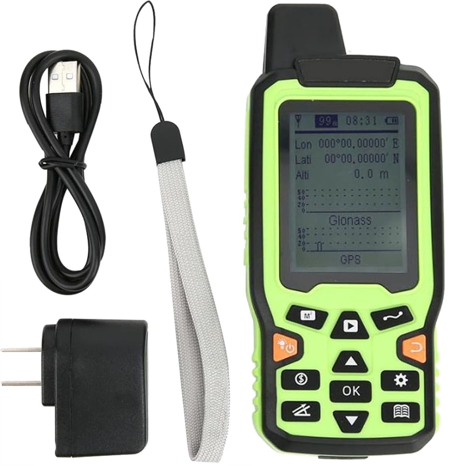 Ręczny sprzęt pomiarowy GPS do pomiaru ziemi, wyposażony w ekran LCD 2,4 cala do dokładnego obliczania powierzchni i odległości, idealny do pomiarów i mapowania