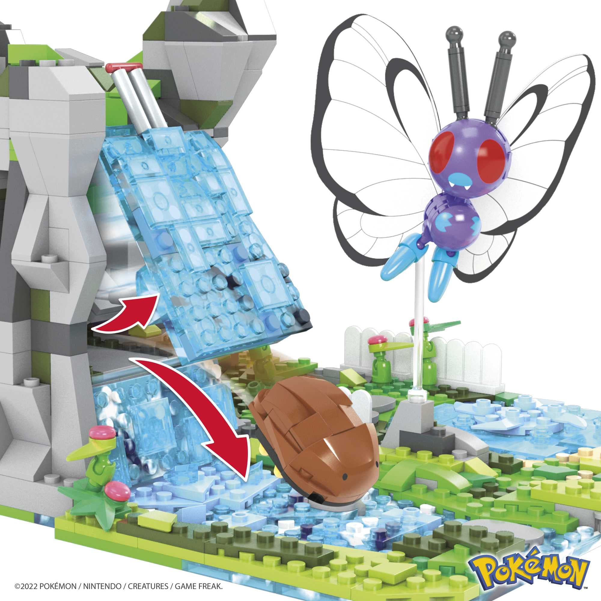 MEGA Pokémon Wielka przygoda w dżungli Zestaw konstrukcyjny z 1362 kompatybilnymi klockami, które można łączyć z innymi zestawami, zestaw prezentowy dla dzieci od 9 roku życia, HHN61