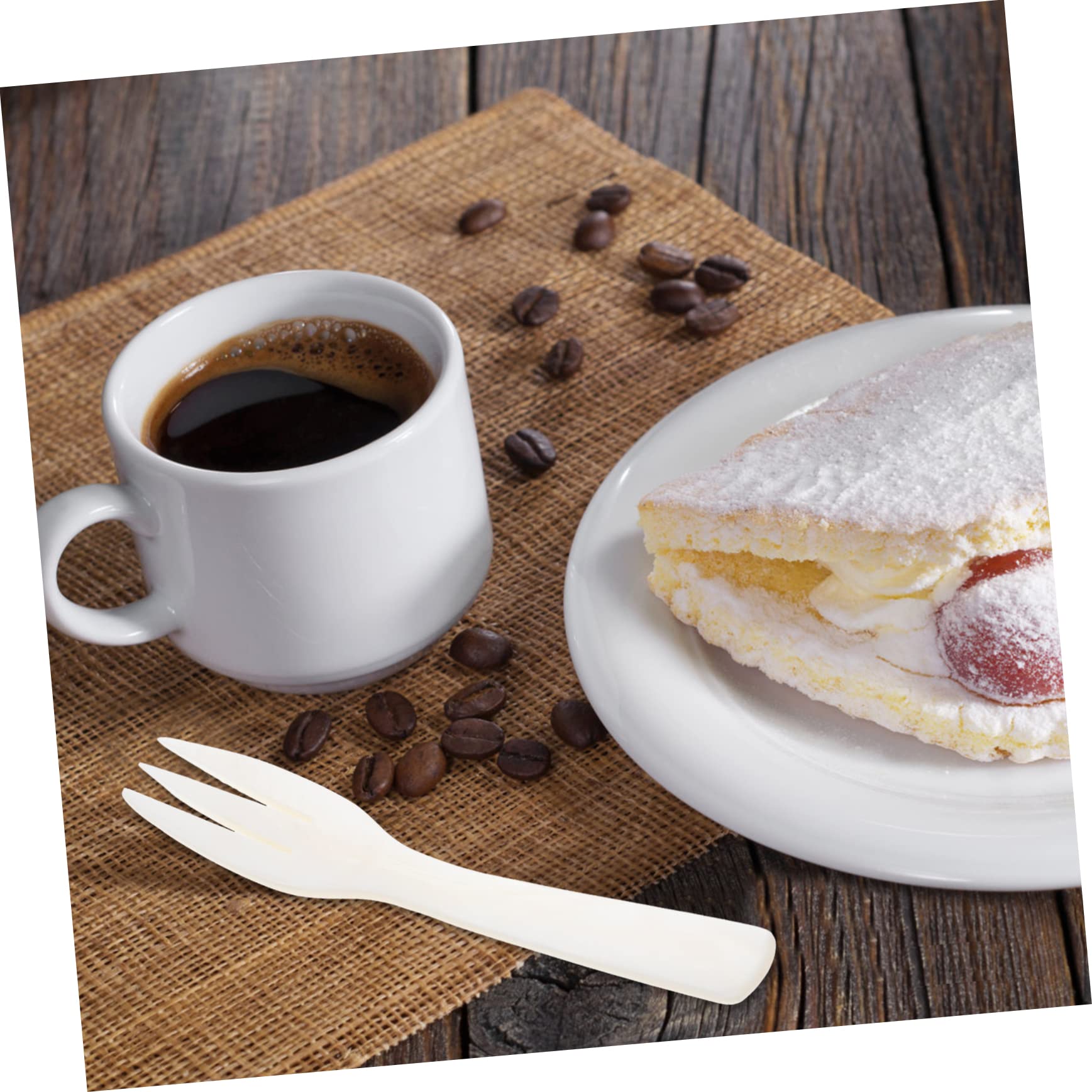 GRIRIW Unique Shell Forks Tableware Silverware Forks Only for Appetizers Cocktails