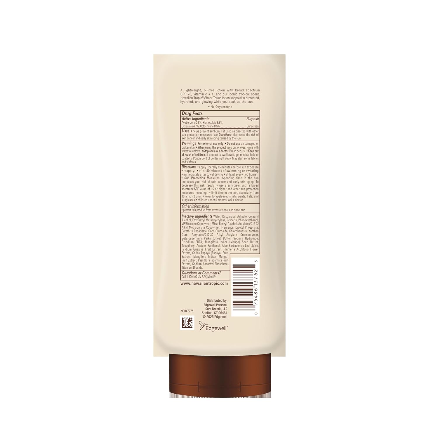 Hawaiian Tropic Sheer Touch Lotion Sunscreen SPF 70, 8 Fl Oz | Broad Spectrum, Oxybenzone Free, Sunblock Lotion, Hawaiian Tropic Sunscreen SPF 70, 8 Fl Oz - Image 9