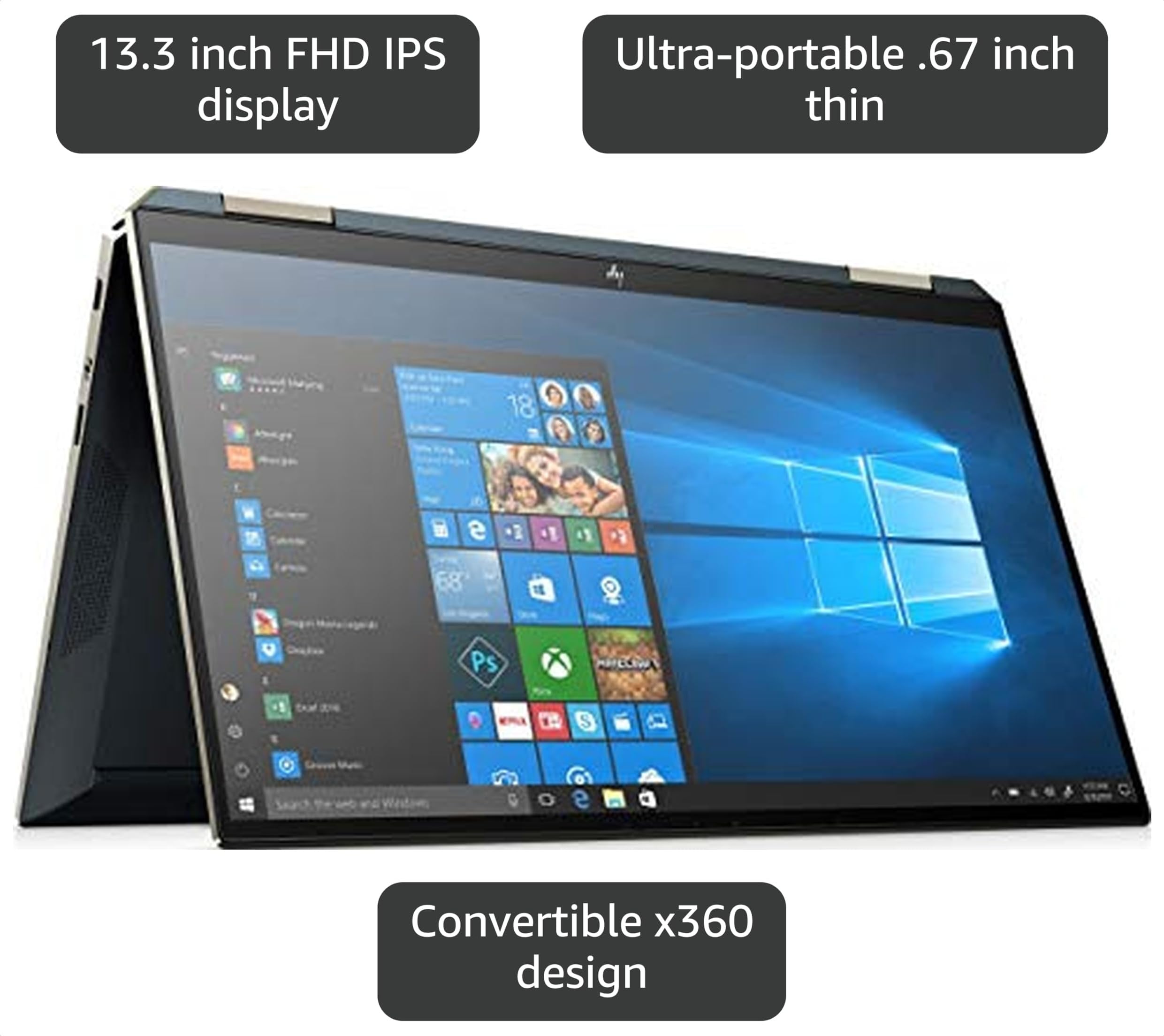 HP Spectre 2-in-1 ノートPC ダークブルー(ジャンク品) Amazon.com: HP Spectre Touch x360 13 in Blue-Gold Convertible 2-in
