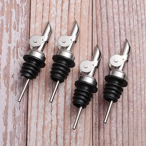 Miniatura 5 de Molimoli Moilmoli - Dispensador de aceite y vinagre con boquilla de vertido de metal, dispensador de botellas de vidrio para cocina, vertedores de