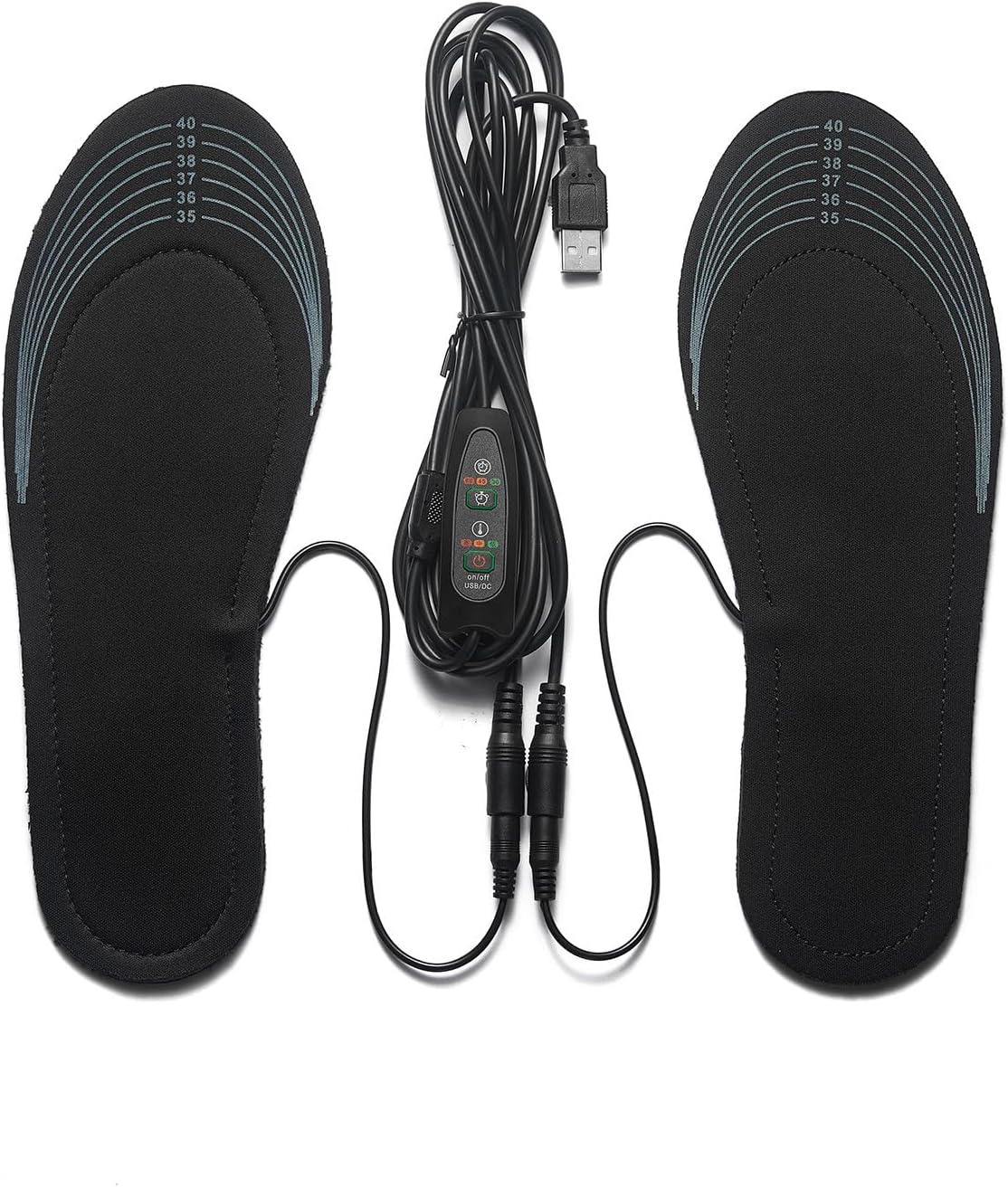 Heated Insoles Rechargeable for Men Women USB Electric