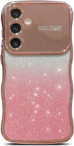 phylla for Samsung Galaxy Phone Case for Women Cute Wave Frame Curly Shape with 