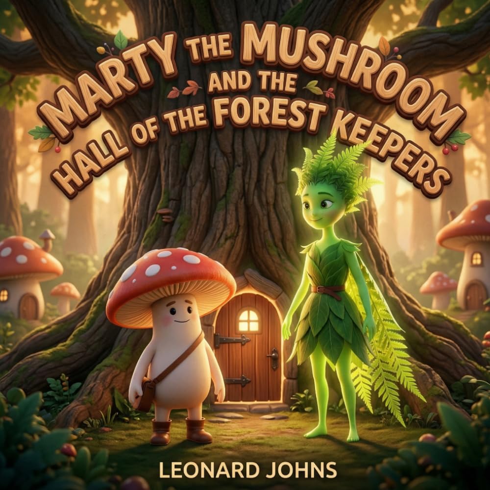 Marty the Mushroom and the HALL OF THE FOREST KEEPERS: A Whimsical Fantasy Adventure for Kids: A Magical Quest of Logic Puzzles, Nature Challenges, ... Aged 4-8 (Marty the Mushroom Series of Books)