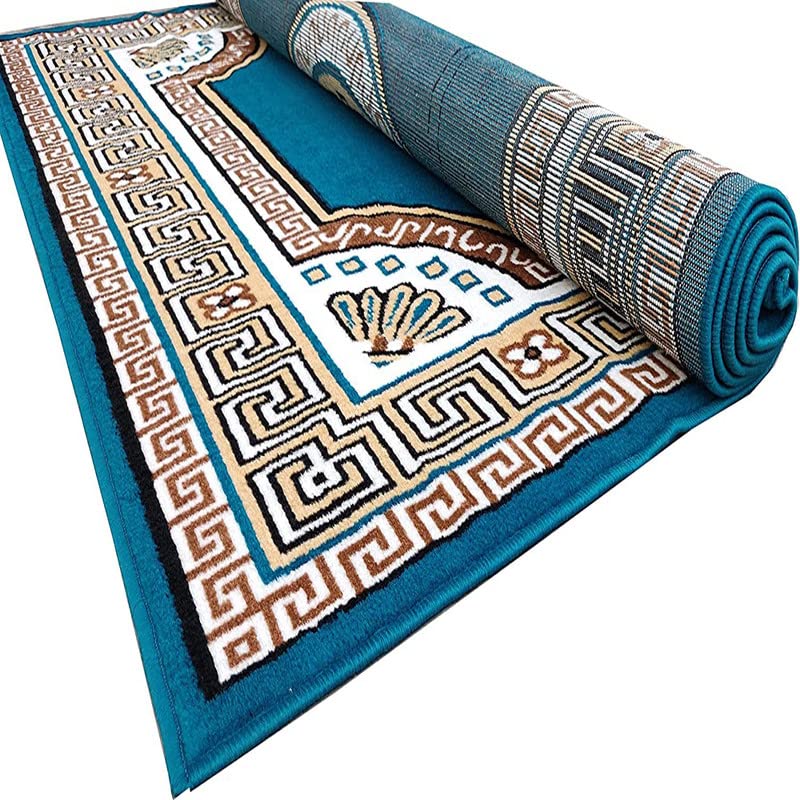 Image of Home Decore Acrylic Carpet for Your Living Room & Drawing Room Aywhere in Your Home (180X240 Blue Colour)- 6x8 Feet