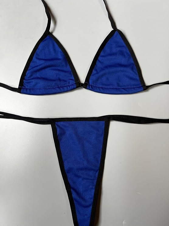 HiSexy Micro Bikini Set for Women Extreme Triangle Top G String Swearwear Sexy Multi Clour Tie Side Mini Bathing Suit