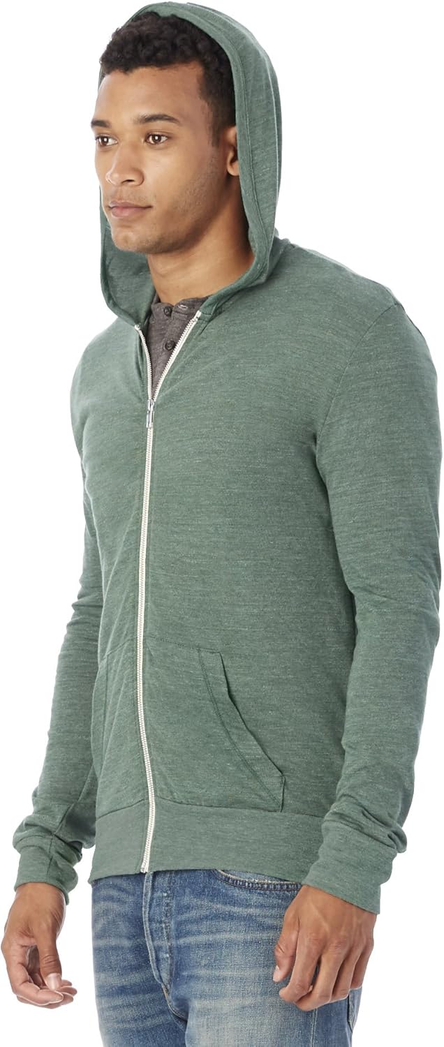 Alternative mens Eco Zip Lightweight Hoodie - Image 3