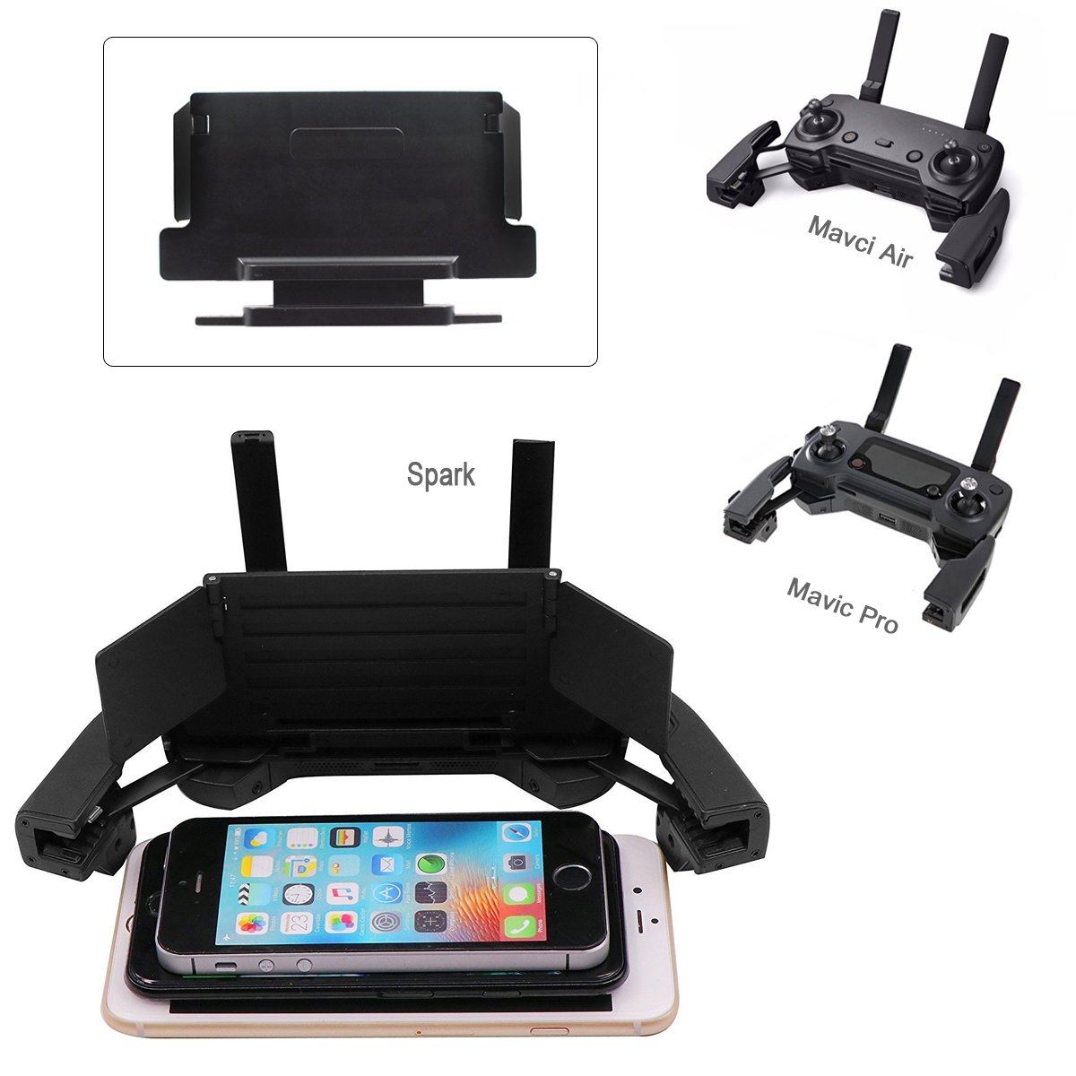 4-6 inch Smartphone Sunshade Monitor Cover for DJI Mavic Air Mavic Pro Platinum Spark Remote controller Adjustable Sun Hood