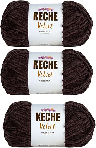 Vista 78 de Hilo de terciopelo Keche para crochet, suave chenilla voluminosa para bebé, manta Amigurumi, 100 gr (121 m) - Turquesa