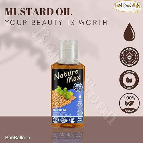 Miniatura 7 de Nature Max Aceite de mostaza Aceites esenciales Orgánicos Naturales Sin diluir Puro para el Cabello Piel Alimentos y Cocina Cuidado Prensado en Frío
