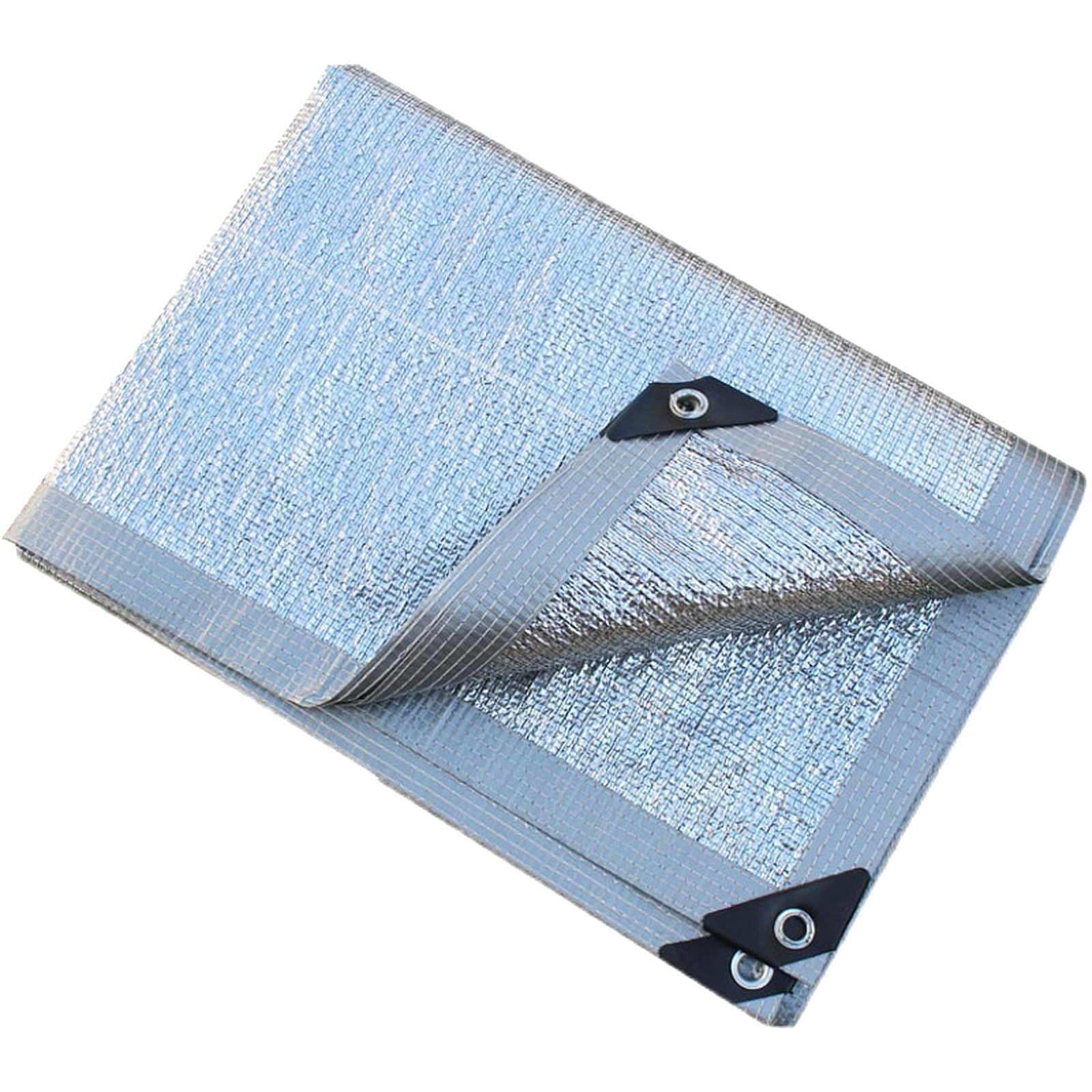 GJZQDKX 99% Shade Cloth，Aluminum Foil Sunshade，Garden Shade Net for Balcony，Camping，Terrace，Pergola - Available in 1x2m, 2x2m, 2x6m, 3x5m, 4x5m (13x13'=4x4m)