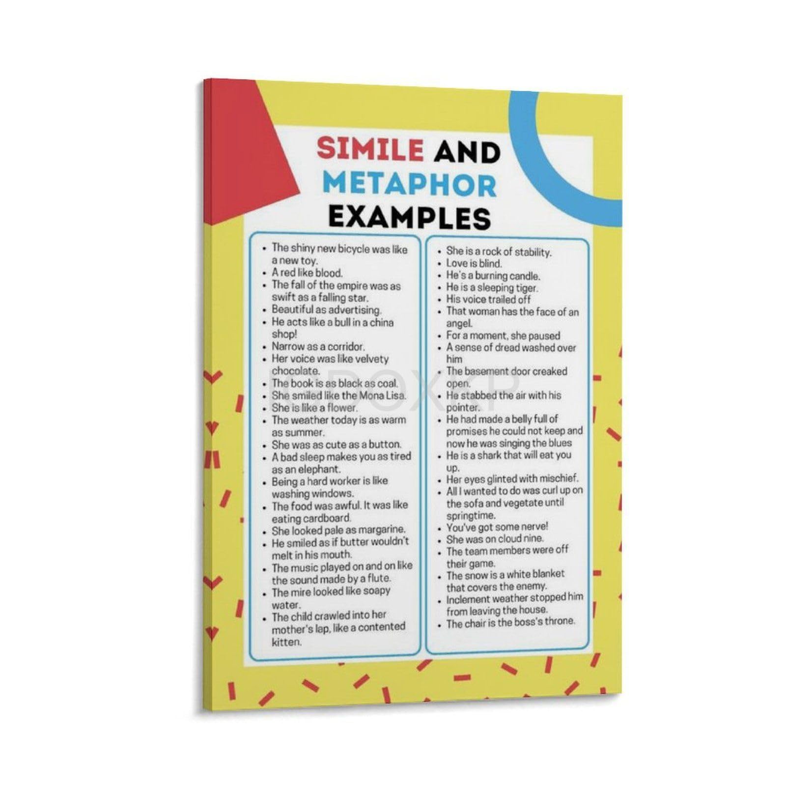 Metaphor And Simile Teaching Metaphors And Similes: Make A Game Of It