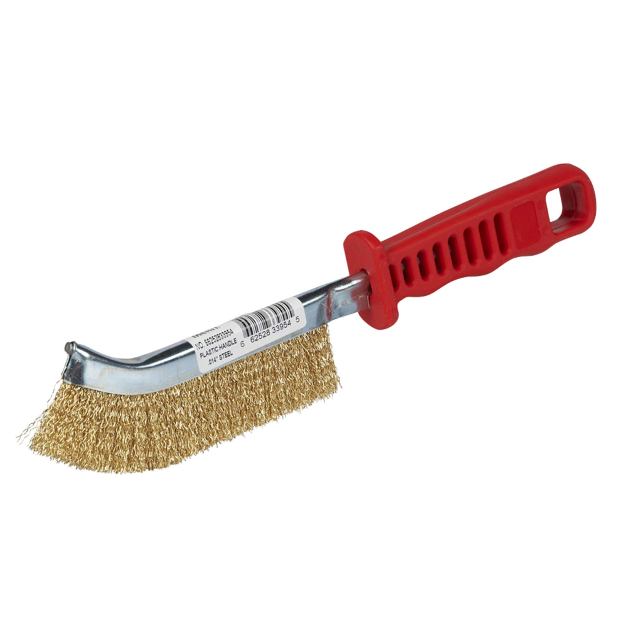 Norton Hand Wire Scratch Brush with Plastic Handle, Carbon Steel, Straight Wire, 0.014