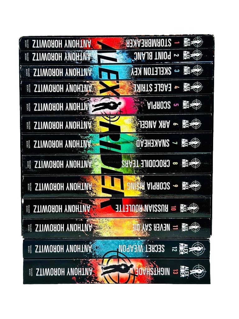 Alex Rider Series 13 Books Collection Set By Anthony Horowitz (Stormbreaker, Point Blanc, Skeleton Key, Eagle Strike, Secret Weapon, Nightshade & More) - Image 2