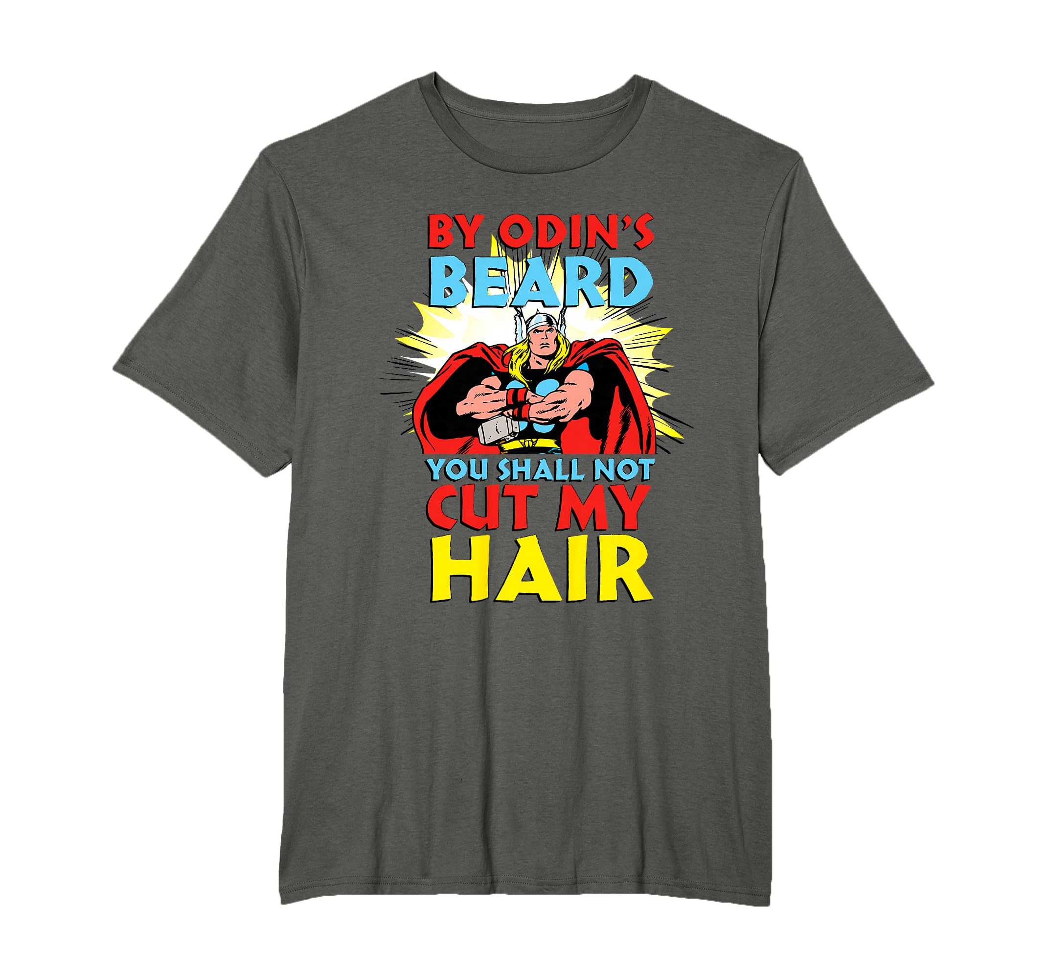 Marvel Thor You Shall Not Cut My Hair Retro T-Shirt T-Shirt