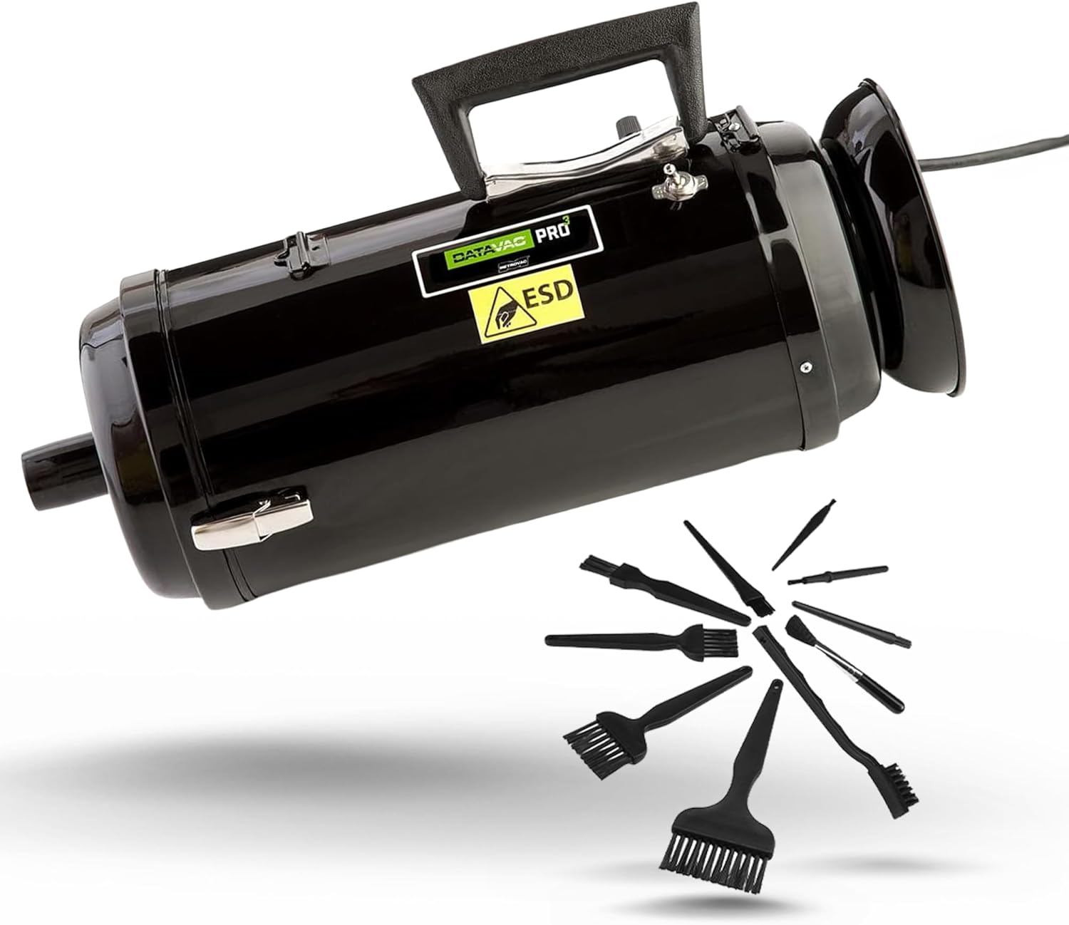 METROVAC DataVac ESD Vacuum DV-3-ESD1V Bundle with ESD Cleaning Kit - Set of 10 Brushes