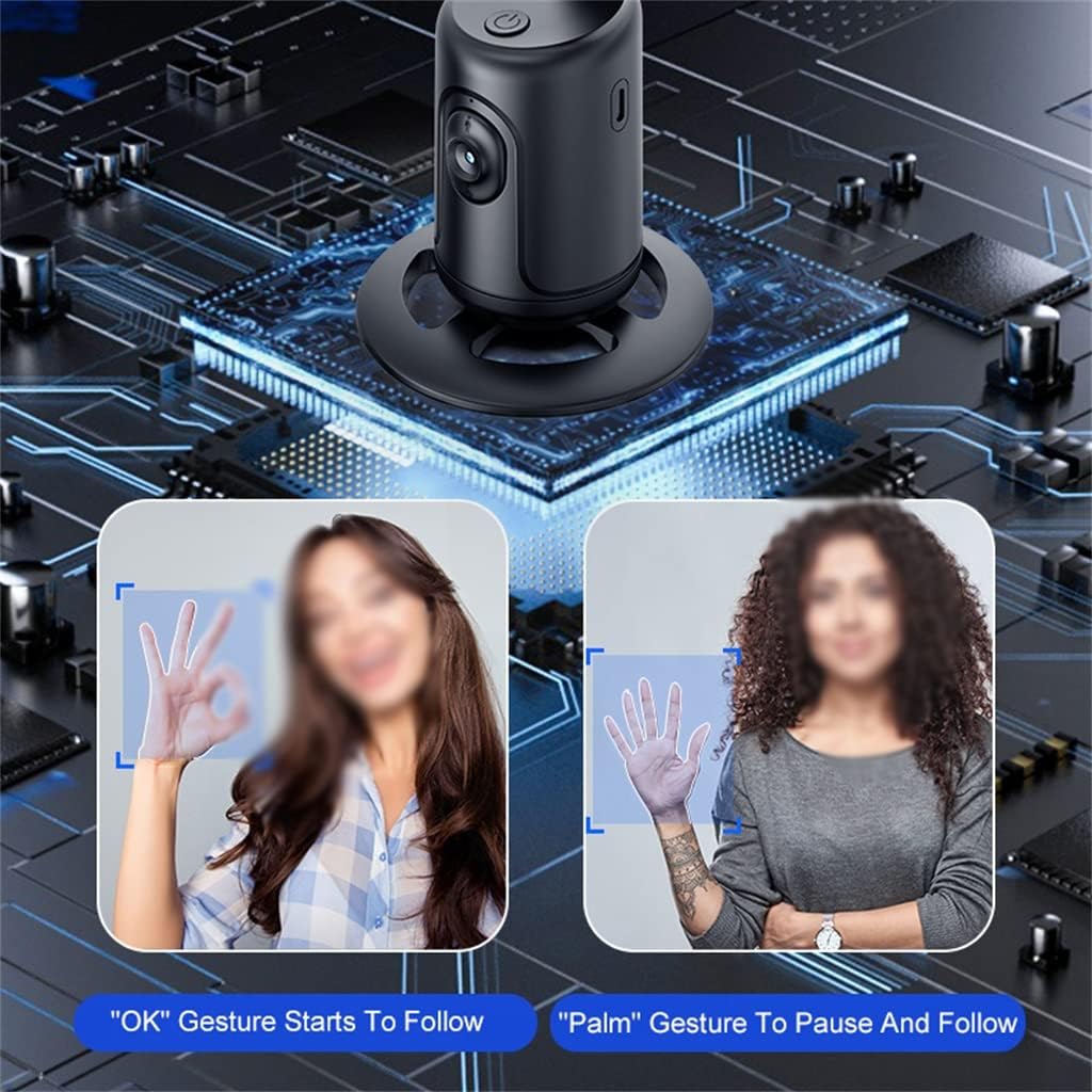 Smart Gimbal 360° Auto Face Tracking Gimbal Rotation Phone Holder for Smartphone Video Vlog Live Stabilizer