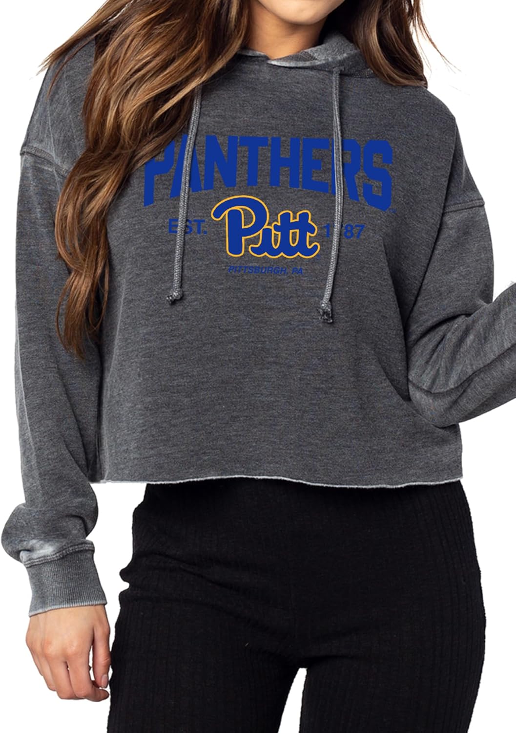 chicka-d Women's Campus Crop Top Hoodie