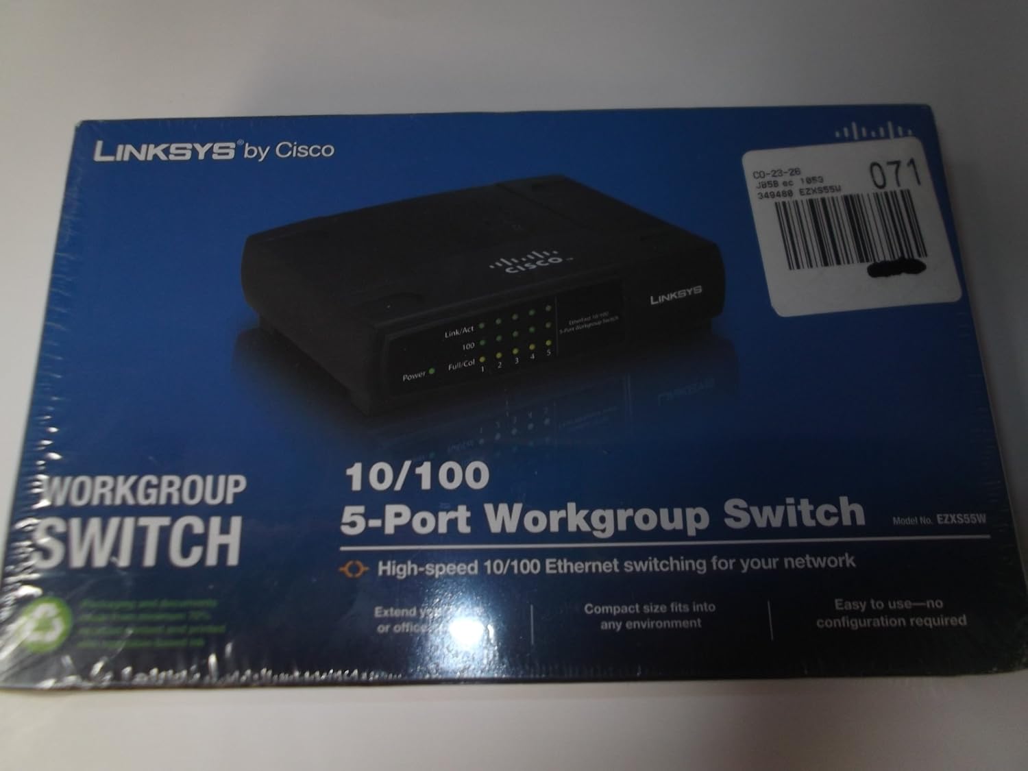 Cisco-Linksys EZXS55W EtherFast 10/100 5-Port Workgroup Switch