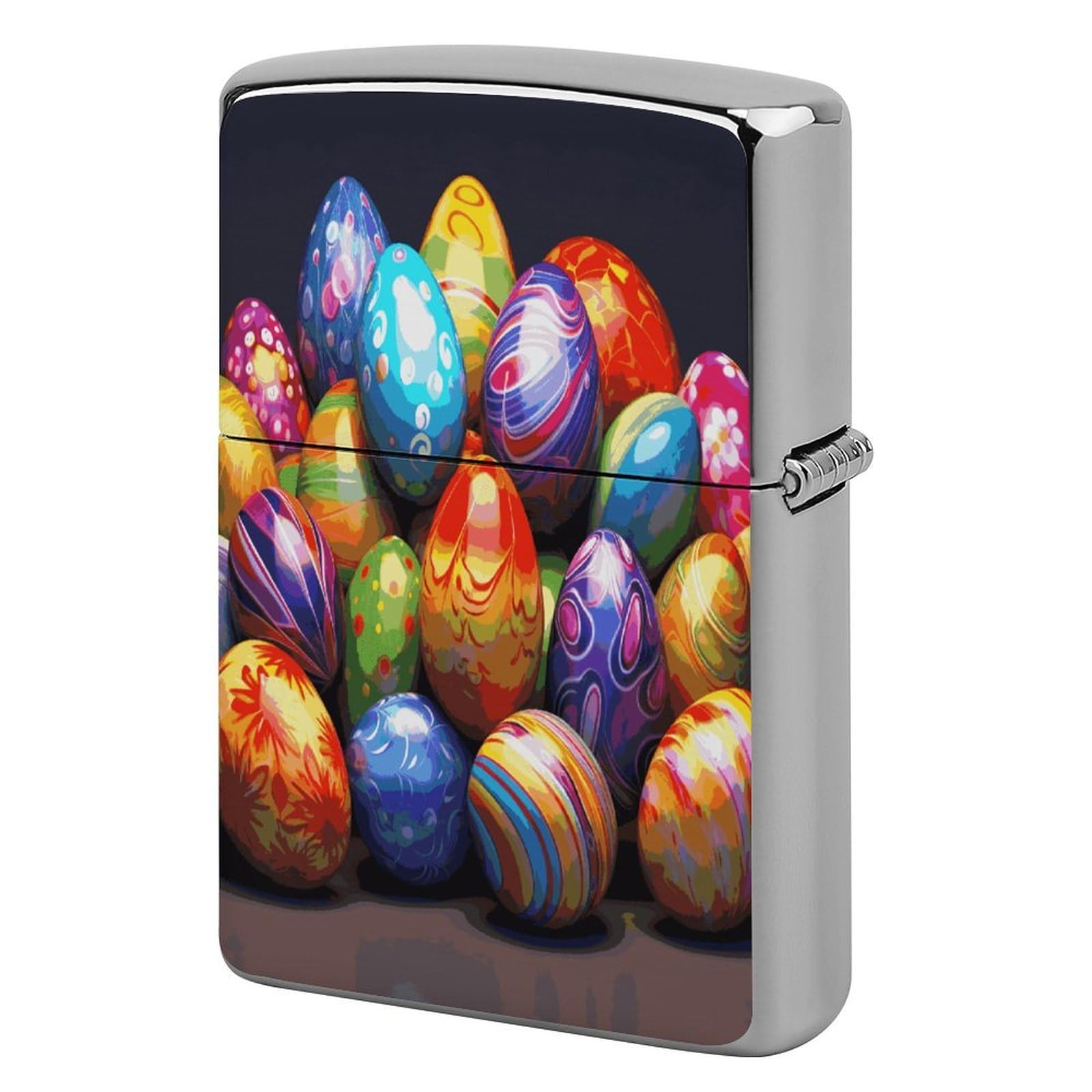 Fodpand Style Easter Eggs Metal Lighter Case Cover Lighter Sleeve