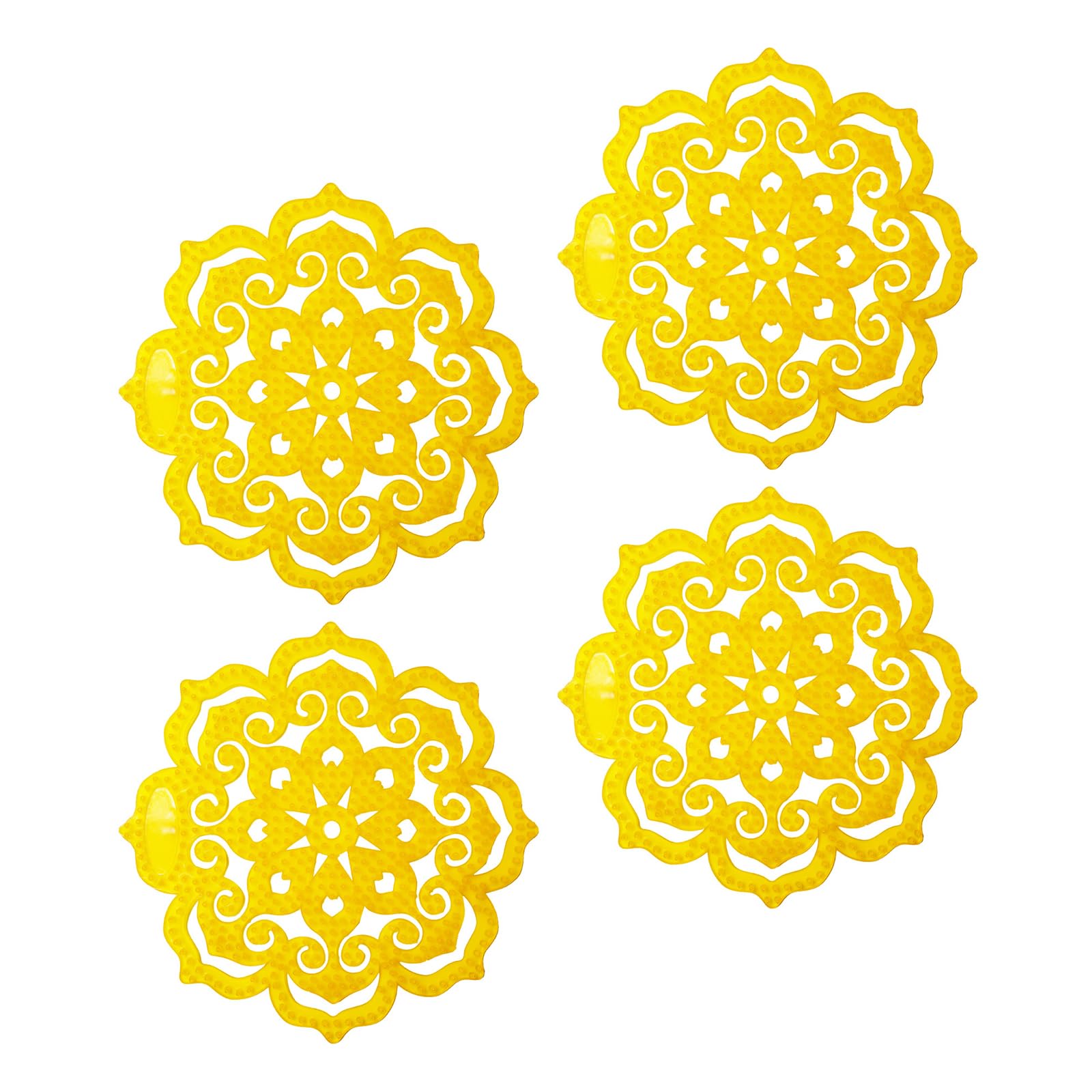 Jiingekk Men's Yellow Flexible Enzymes Urinal Screens Bactericidal Restroom Flexible Soft Urinal Deodorizer Mats Enzymes Scented Screens For Toilet Urinals Bathroom Fixture With Freshness