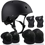 Adjustable Helmet for Ages 5-16 Kids Toddler Boys Girls Youth,Protective Gear with Elbow Knee Wrist Pads for Multi-Sports Skateboarding Bike Riding Scooter Inline skatings Longboard Roller Skate