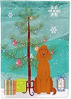 Vista 190 de Caroline's Treasures BB4243GF Bandera de jardín con texto en inglés «Merry Christmas» con texto en inglés «Merry Christmas», bandera decorativa