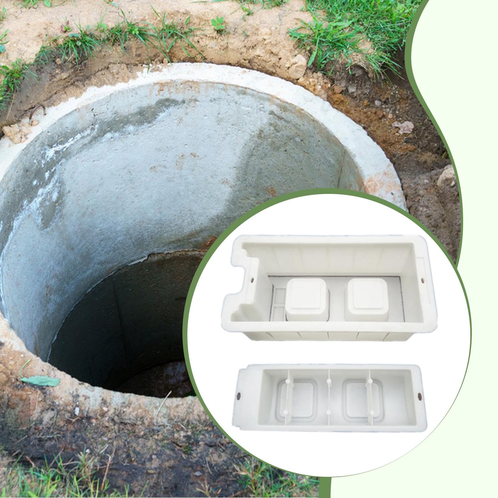 Constructor de pozos de hormigón, fácil de usar, ligero y, modelo de de hormigón para bricolaje, ideal para jardines, y