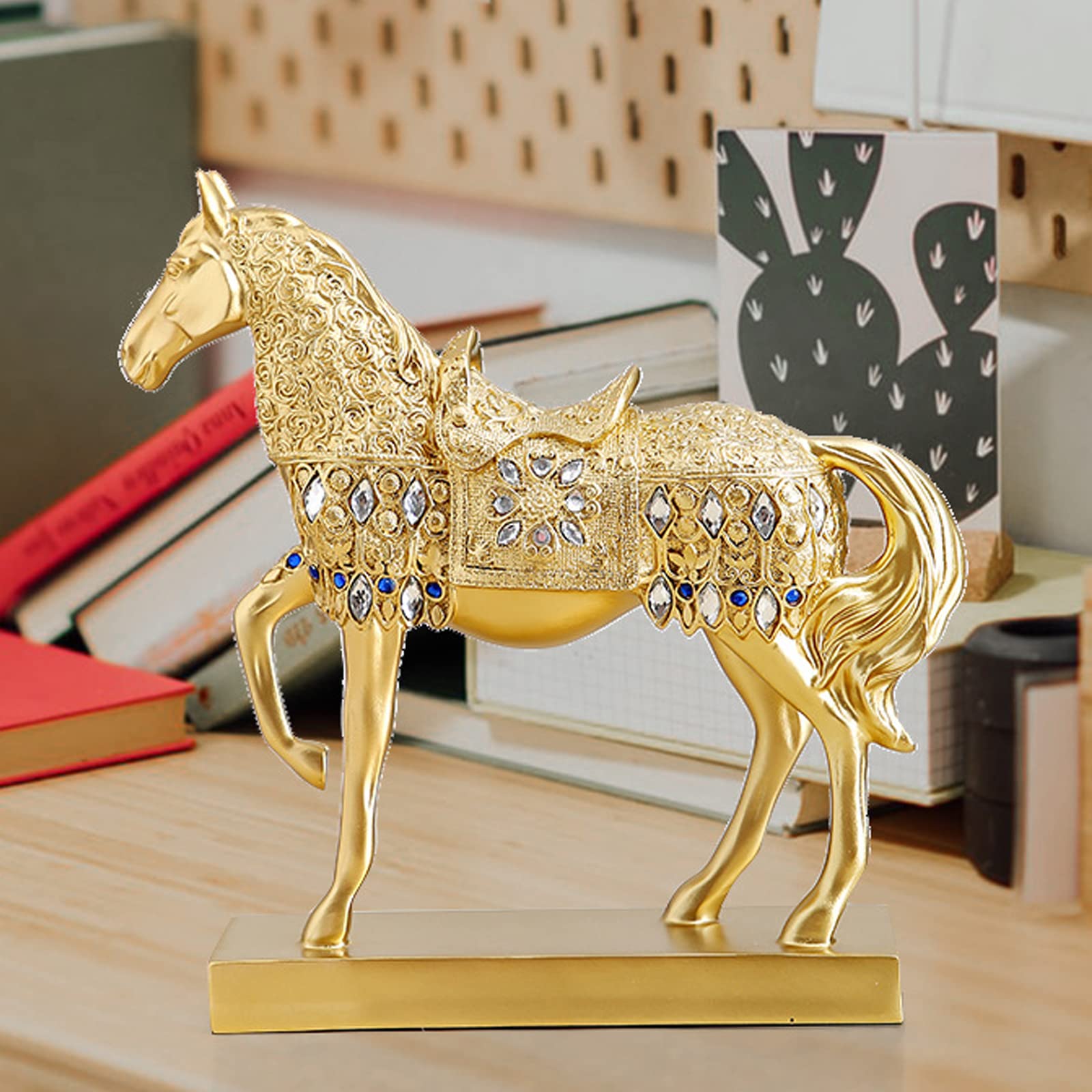 金色の馬の彫刻 Yahoo!オークション - 金の馬 跳馬 躍進 財運 ゴールド オブジェ