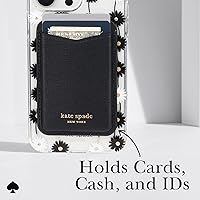 Vista 6 de kate spade new york Billetera/tarjetero magnético, compatible con teléfonos y fundas MagSafe, color negro