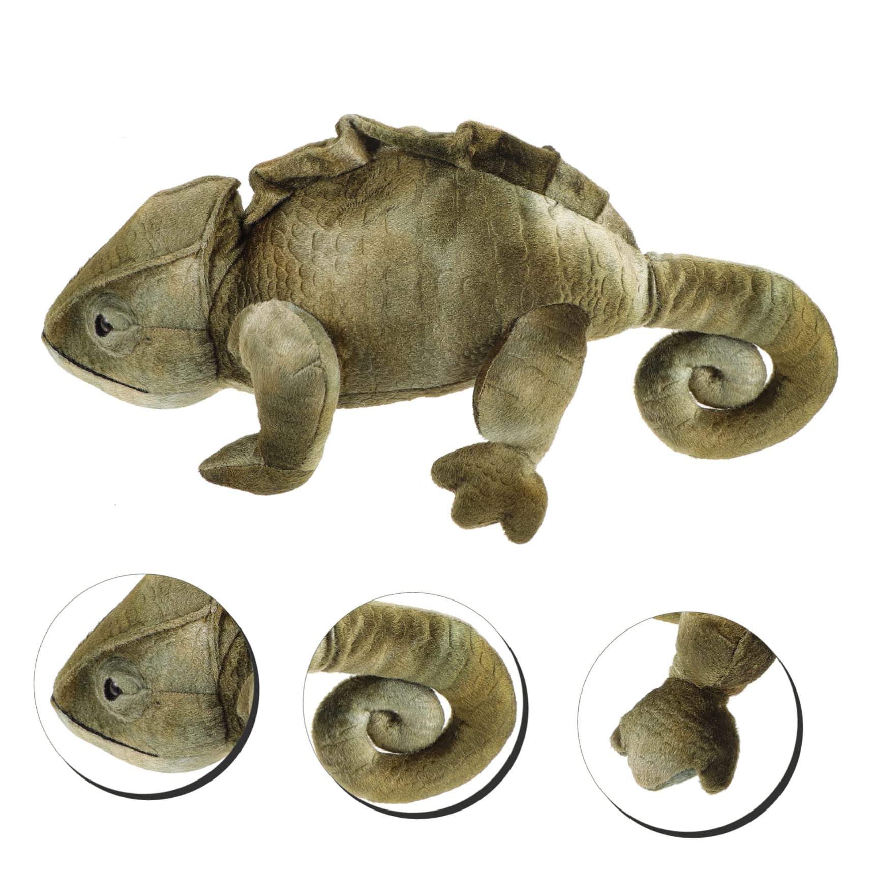 Juguete de Peluche Lagarto Camaleón Verde 1 Pieza de Felpa