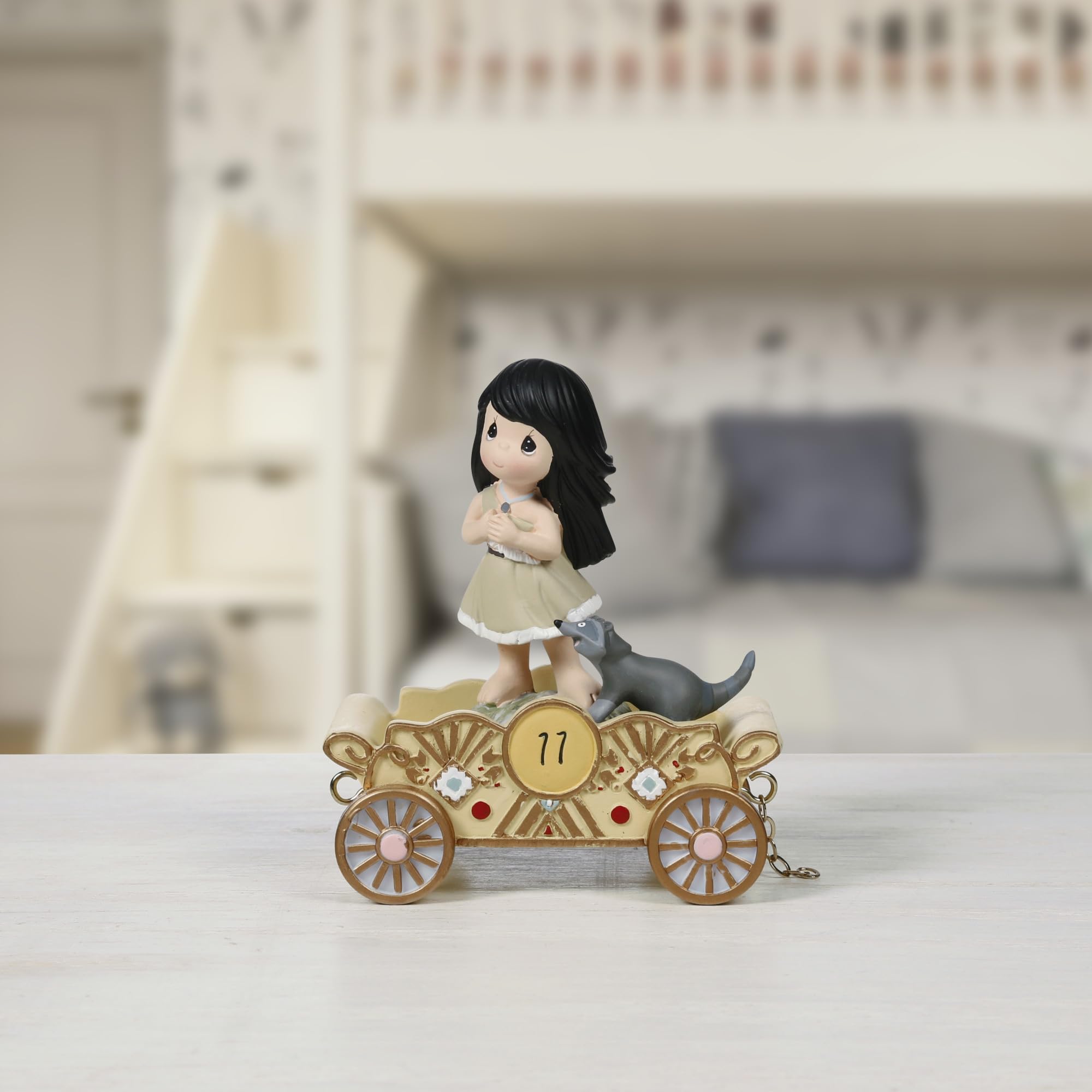 Precious Moments, Disney Showcase Collection, Listen to Your Heart, Disney Birthday Parade, Age 11, Resin Figurine, 133405