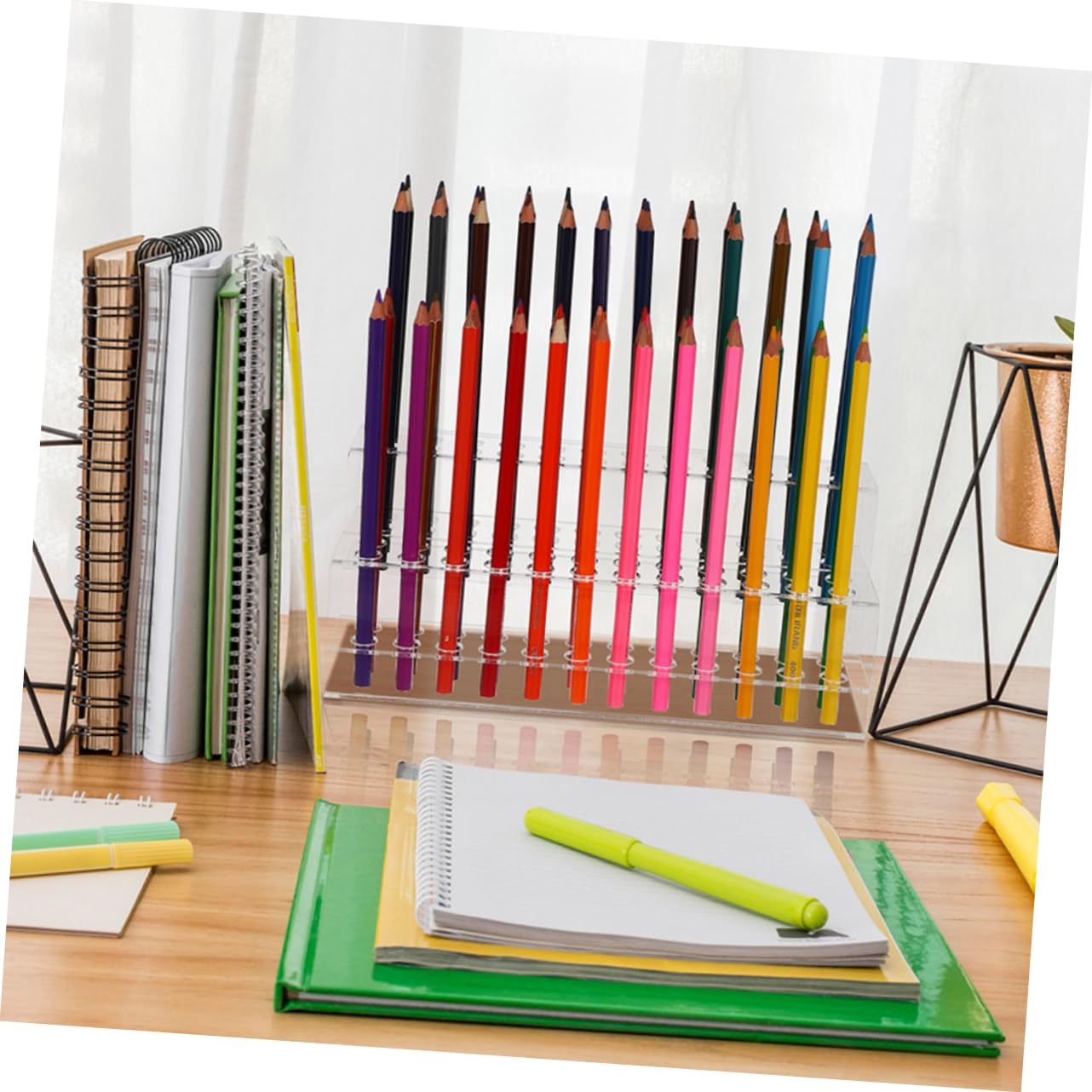 Angoily 2pezzi Portapenne in Plastica Da Scrivania Espositore Per Penne Scomparti Organizer Per Portapenne Supporto Per Matite e Adatto Per Ufficio e Casa