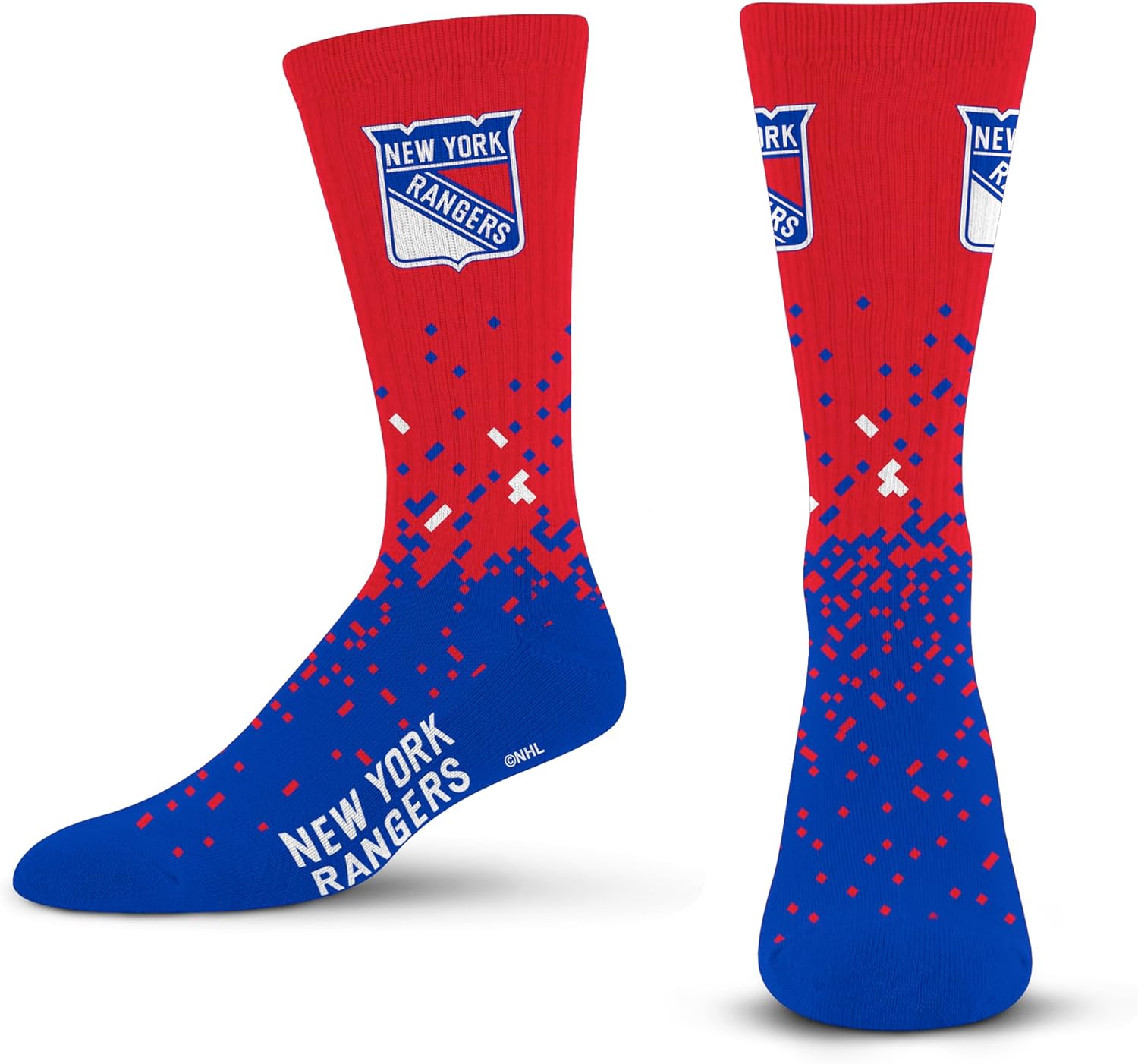 For Bare Feet NHL mens Spray Zone Crew Sock Nhl