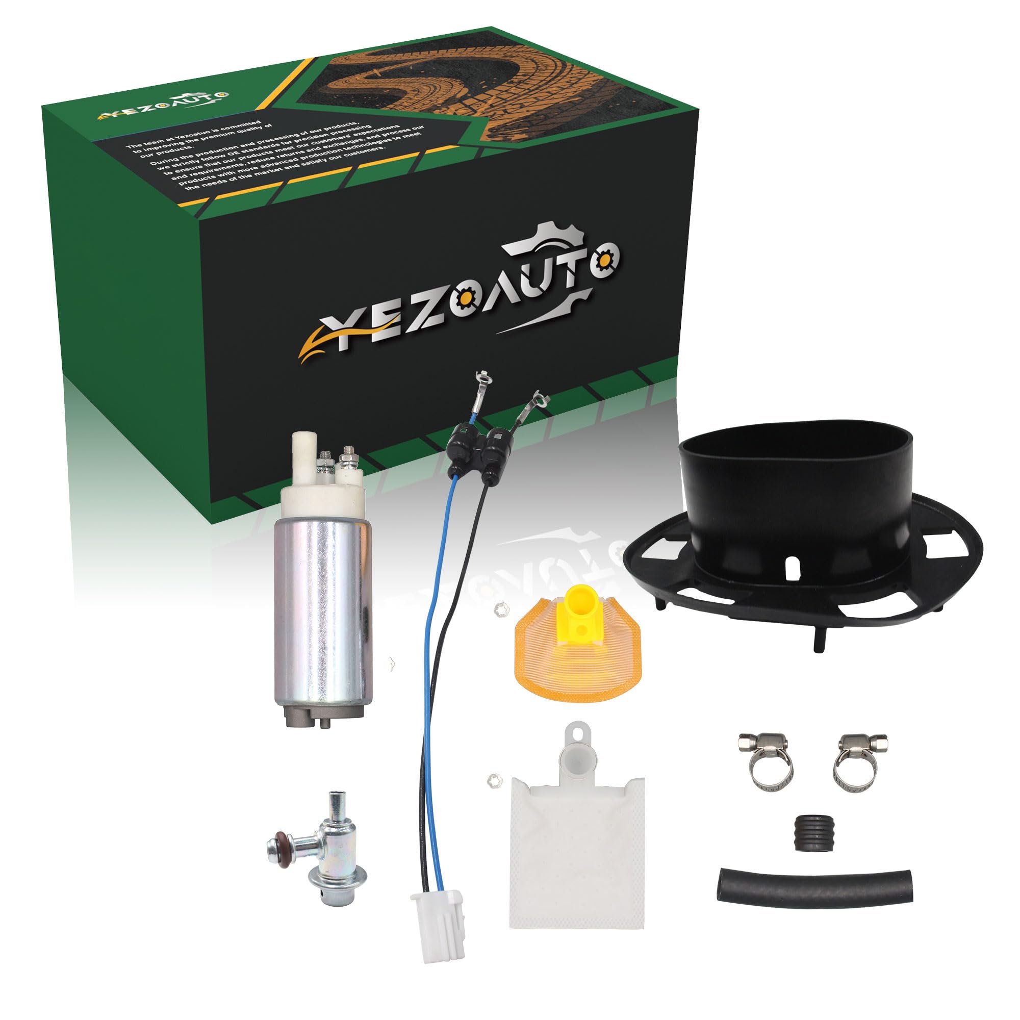 Photo 1 of Yezoauto Fuel Pump with Regulator Strainer Gasket Tank Sealing for Honda CBR600RR / FIREBLADE CBR1000R 2003-2007 Replaces 16700-MEE-D01 16700-MEE-D02