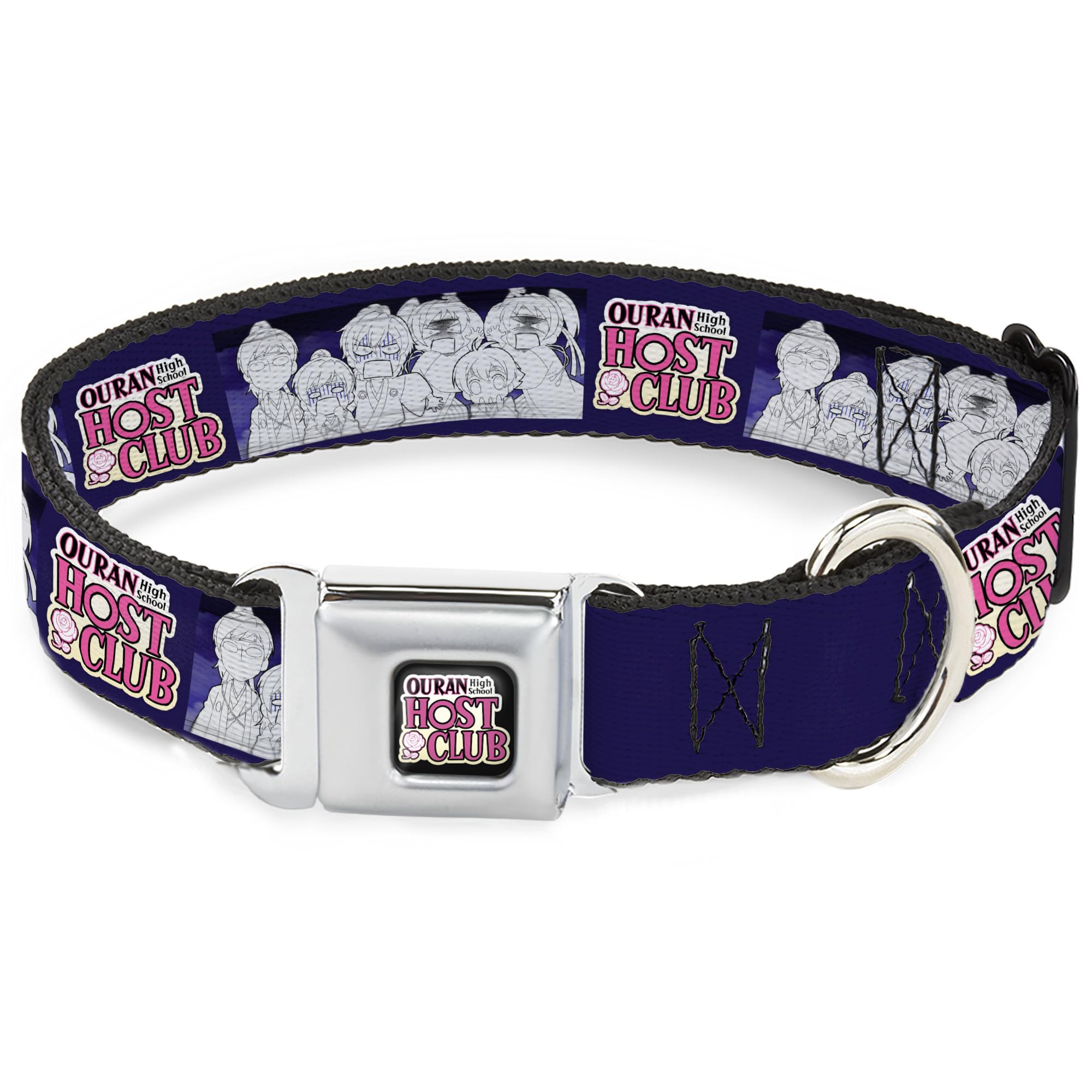 Collier chien Ouran High School Host Club violet pour les balades et sorties urbaines