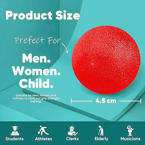 Miniatura 2 de Bolas de estrés para adultos (paquete de 6), entrenador de fuerza de agarre, dispositivos de fortalecimiento de manos, ejercitadores de mano para