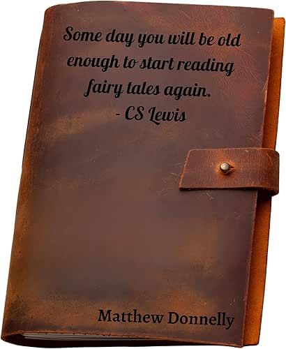 Personalized Leather Journal – Custom Engraved Refillable A5 Leather Notebook