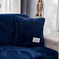 Vista 20 de Funda universal resistente al desgaste, fundas de terciopelo grueso extra grande, fundas antideslizantes separadas para sofá de 4 cojines, fundas